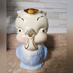 Vintage 1940 Shawnee Pottery Blue Owl Pitcher